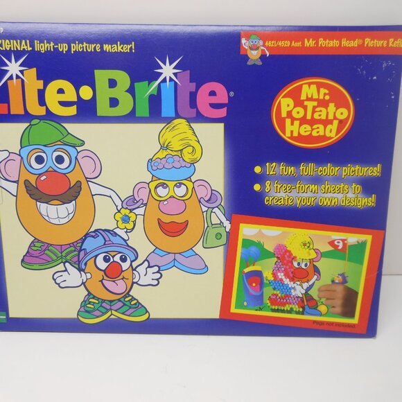 1998 Hasbro Lite-Brite Mr. Potato Head Picture Refill New/Sealed - Picture 3 of 5